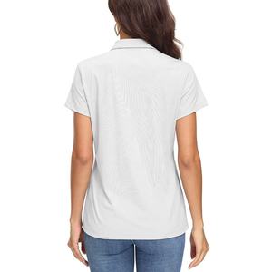 Chemise décontractée tendance pour femme, style vintage, coupe ajustée, manches courtes, légère, infroissable, séchage rapide, respirante, en soie/coton/polyester - Product Image 2
