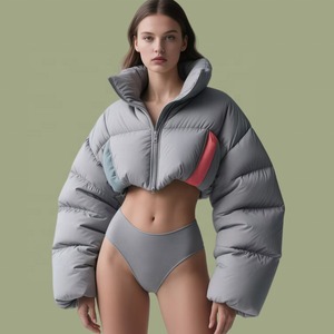 Customized Casual Wear Men's Puffer Jackets with <b>Stand</b> Collar Premium Quality Men Puffer Jacket Available in Different Colors - Product Image 3