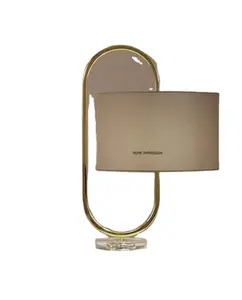 Dekoratif Metal lüks masa lambası/kapalı Metal tasarımcı abajur
