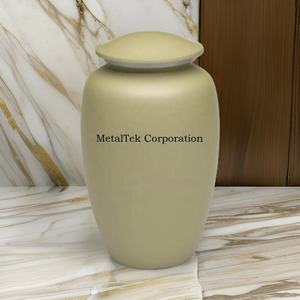 Urne de crémation en aluminium pour adultes Finition mate Couleur personnalisée Vente en gros à bas prix Fournitures funéraires de haute qualité Pot de cendres commémoratives - Product Image 5