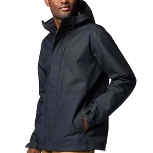 Chaqueta Impermeable con Capucha para Hombre, Ropa Casual para Exteriores, Corte Regular, Diseño Personalizado - Product Image 2