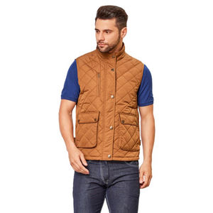 Chaquetas sin Mangas para Hombre, Diseño Personalizado al por Mayor OEM 2026, Corte Ajustado, Multibolsillos, Ropa de Invierno Cálida, Lisas, Venta Caliente - Product Image 2