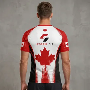 Custom Men's Short Sleeve <b>T</b>-<b>Shirt</b> Sublimation Printed Quick Dry Casual Loose Fit O-Neck Knitted Polyester Anti-UV Eco-Friendly - Product Image 3