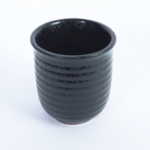 Custom Speckled Glossy Ribbed Ceramic Tea <b>Mug</b> for Japanese Restaurant Cafe Hotel - Product Image 3