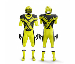 Maillot et pantalon de football américain sur mesure, vêtements d'équipe |   Ensemble de football avec maillot et pantalon |   Vêtements de sport en polyester respirant - Product Image 1