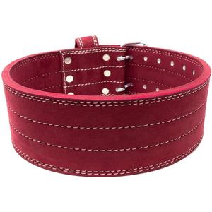 Cinturón de cuero personalizado de 10mm para levantamiento de pesas, venta al por mayor, cinturón de cuero para levantamiento de pesas para gimnasio, cinturón unisex con hebilla de doble punta de 4 pulgadas de ancho - Product Image 1