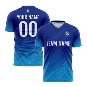 Maillot de football à manches courtes le plus vendu, en polyester 100% de haute qualité, respirant, logo personnalisé OEM, UPF 50+, meilleur design - Product Image 6