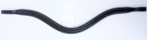 Frontal de cheval en cuir fin avec bordure scintillante et rembourrage doux, base professionnelle pour l'incrustation de cristaux et la pose de rivets - Product Image 3