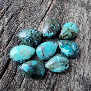 Handmade Natural Turquoise Pendant Pear Cut Gemstone Accessories Color Play/<b>Fire</b> AAA Quality - Product Image 5