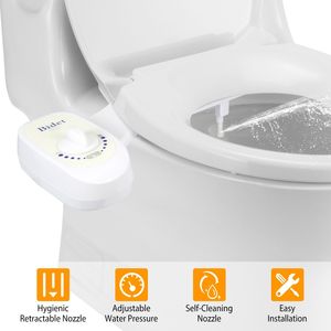 Bidet con Pressione dell'Acqua Regolabile, Accessorio per Sedile WC, Spruzzo d'Acqua Fresca, Senza Elettricità, Bidet Meccanico - Product Image 1