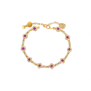 18K Gold Plated Brass Zircon Number Bangles with Oxidized Polish Finish and Channel Set-Ethnic Vintage Engagement Bracelets - Product Image 2