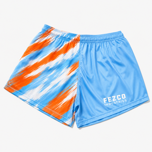 Pantalones Cortos Deportivos para Atletas, Corte Regular, Secado Rápido, Diseño de Atardecer - Product Image 4
