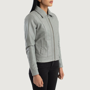 Vêtements d'extérieur en cuir véritable pour femmes, nouvelle mode, sur mesure, de haute qualité, veste élégante pour femmes modernes - Product Image 2