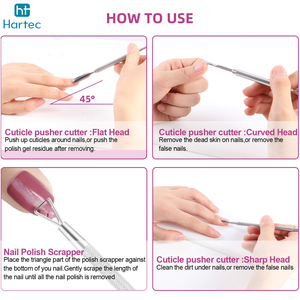 Professional <b>Tools</b> Top Trendy Product Customized Logo Printed Premium Cuticle Pusher and Gel Polish Remover Set with Nail Files - Product Image 5