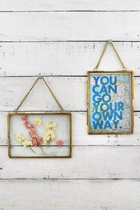 Marco de Fotos Colgante de Vidrio y Metal para Decoración del Hogar, con Cadena para Colgar, Vidrio de Doble Cara, Marcos de Fotos Decorativos Personalizados - Product Image 6