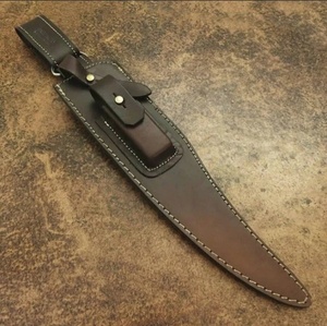 Cuchillo Bowie de Caza Personalizado con Mango de Asta, Hoja Fija Premium de Acero de Damasco, Punta Clip, Suministro B2B, Regalo, Amor - Product Image 5
