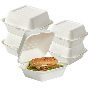 Multi <b>Compartment</b> Sustainable <b>Lunch</b> <b>Box</b> Disposable Food Container for Restaurant Catering and Delivery Applications - Product Image 1