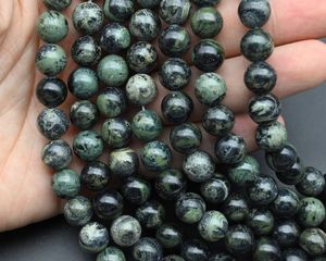 Lot en gros de perles de pierres précieuses naturelles en jaspe vert, rondes, facettées, calibrées, non traitées et certifiées pour la joaillerie - Product Image 3