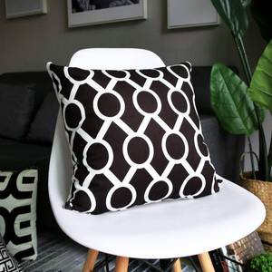 Housse de coussin en coton biologique à motif personnalisé, avec logo privé, qualité export - Product Image 5