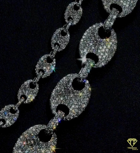Streetwear Hip Hop Cuban Link Chain Iced Out Bling Jewelry Single Layer Men Women Moissanite Diamond <b>Statement</b> <b>Necklace</b> - Product Image 2