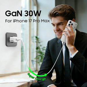 <span class=keywords><strong>Cargador</strong></span> Gan de 30 W para iPhone y <span class=keywords><strong>Samsung</strong></span>, Adaptador de Carga Súper Rápida <span class=keywords><strong>Original</strong></span> Portátil, <span class=keywords><strong>Cargador</strong></span> de Pared USB <span class=keywords><strong>C</strong></span> para Teléfono Móvil PD de 30 W, <span class=keywords><strong>Tipo</strong></span> <span class=keywords><strong>C</strong></span> - Product Image 3