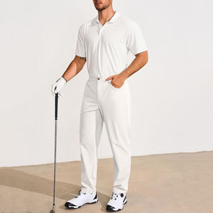 Servicio OEM, Pantalones de Golf Casuales de Lona Ligera, Corte Recto, Cintura Media, Estilo Moderno, para Hombre, Ajuste Casual, Elásticos - Product Image 4