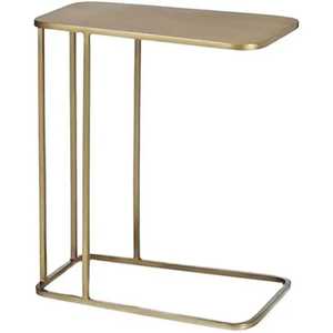 Modern C Shaped Gold Metal Side <b>Table</b> Luxury <b>Sofa</b> End <b>Table</b> Portable Laptop Stand Coffee <b>Table</b> For Living Room Bedroom Furniture - Product Image 1