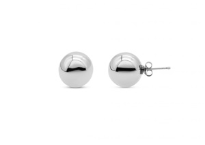 ต่างหูแบบลูกบอลเรียบๆ [เส้นผ่านศูนย์กลาง 14.5 มม.] - Product Image 1