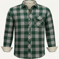 Chemise de moto en flanelle doublée de Kevlar pour homme, imperméable, rembourrée, veste de moto de tourisme, fabricant OEM ODM