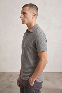 Men's Short Sleeve Knitted Polo Shirt Turn <b>Down</b> Collar Polo T Shirts Men Summer Street Style Polo Shirt Mens - Product Image 3
