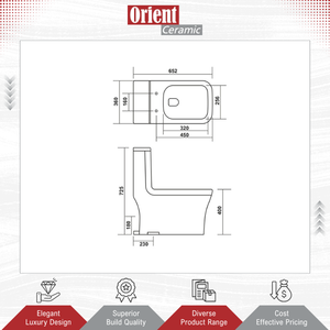 Venta Exclusiva de Inodoro de Cerámica Blanca de Origen Indio, de Una Pieza, para Instalar en el Suelo, para Uso en Hoteles y Villas - Product Image 2