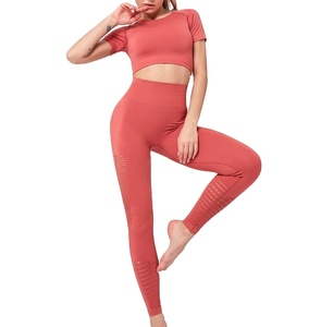 Wholesale Custom High Quality Women's <b>Suits</b> Skinny Tights Yoga Sports Bras Plus Size <b>Body</b> <b>Suit</b> Stretch Exercise Sets Breathable - Product Image 1