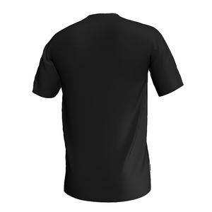 เสื้อฟุตบอลคอกวี แขนสั้น สีดำล้วน ผ้าโพลีเอสเตอร์ 100% ทรงปกติ ใส่ได้ทุกฤดู ชุดกีฬา เสื้อฟุตบอล 140 กรัม - Product Image 2