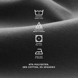 Polo pour homme à col ras du cou – Chemise décontractée pour homme – Mélange doux de polyester, coton et élasthanne – Anti-plis - Product Image 6