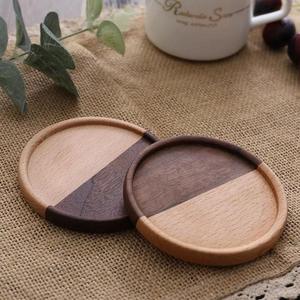 Luxury Solid Wood Eco-Friendly Coasters Dining Table Handmade Bohemian Design Customized Tea <b>Coffee</b> Cup Holder Mats 10mm Thick - Product Image 6