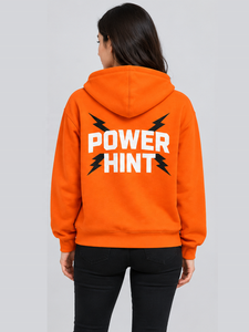 Premium Quality Winter Hoodies Fleece Oversized Street Wear Casual Hoodie for Unisex Orange Color Custom Printed Sweatshirt - Product Image 6