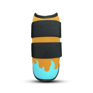 Protections de genoux et de coudes d'arts martiaux avec broderie de logo personnalisé, en tissu polyester maillé confortable, protection des bras avec design à tirette - Product Image 1