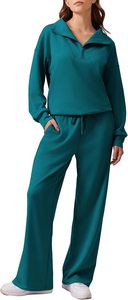Conjunto de ropa de mujer al por mayor de 2 piezas: Top corto con cremallera y falda vaquera lavada de talle alto con abertura, ¡novedad! - Product Image 6