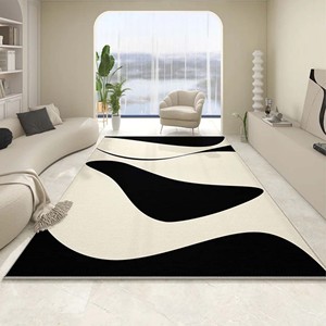 Tapis en laine de luxe, tapis moderne abstrait tufté à la main, tapis élégant et confortable, tapis de qualité supérieure pour salon, chambre à coucher, décoration intérieure - Product Image 2