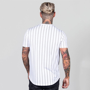 Camiseta Oversize de Algodón 100% Transpirable para Hombre, Color Azul Liso, Manga Corta, Alta Calidad, Ecológica, Deportiva de Verano - Product Image 3
