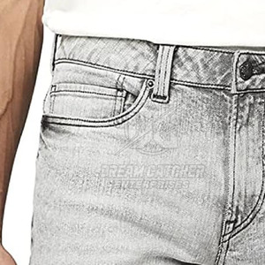 Custom Street Fashion Casual Skater Boy Jorts Wash Whisker Fade <b>Men's</b> Denim <b>Jeans</b> Half Pant Bottom <b>Short</b> Baggy Designer <b>Jeans</b> - Product Image 3