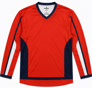 Wholesale Custom Logo Men Summer Football Jersey Sportswear V-neck <b>Mesh</b> Breathable Quick Dry Eco-Friendly 220g 100% Polyester - Product Image 1