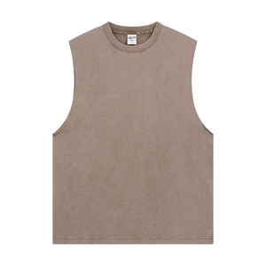 Camiseta sin Mangas para Hombre, Tejida, 100% Algodón, Deportiva, para Gimnasio, Entrenamiento, Fisicoculturismo, con Logotipo Frontal Personalizado, OEM, ODM, Venta al Por Mayor - Product Image 2