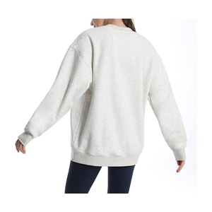 Women Oversized Knitted 100% Cotton Embroidered Breathable Eco-Friendly Quick Dry Sweatshirt Cozy Thick Fleece Winter Front - Product Image 5