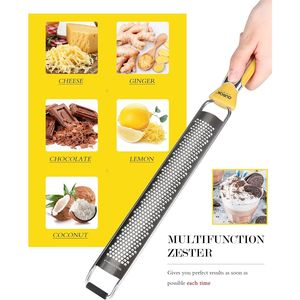 Rallador de Queso Manual de Acero Inoxidable para Cocina, Rallador de Limón, Queso Parmesano, Chocolate, Coco, Nuez Mosqueta y Cítricos - Product Image 3