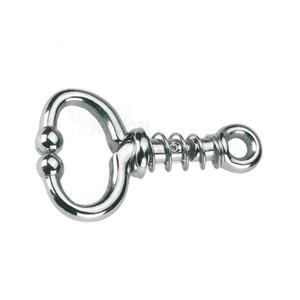 Soporte manual de acero inoxidable para correa de ganado con resorte en espiral, instrumento quirúrgico veterinario de alta calidad - Product Image 1
