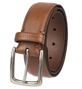 Ceintures en cuir de vachette formelles pour hommes OEM avec logo personnalisé, boucle en alliage tendance, cuir véritable sur mesure en gros - Product Image 1