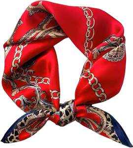Nouveau Foulard Carré en Soie de Qualité Supérieure pour Femme, Bandana Tendance, Écharpe de Tête, Foulard Cheveux, Foulard Cou, Imprimé Élégant, Designer pour Dames - Product Image 1