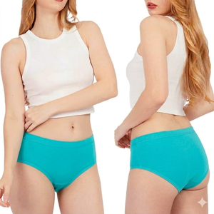 Braguitas Modernas para Mujer, Estilo Hipster, Transpirables, Tejido Suave, Elástico, Cobertura Total, Uso Diario, Sensación Suave - Product Image 1