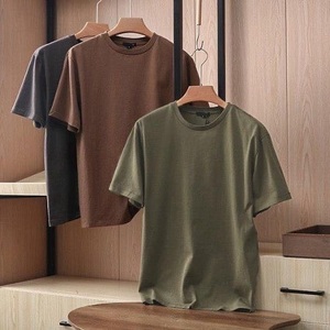 Camisetas de Algodón Transpirables de 180g para Hombre, Estilo Vintage, Calidad Premium, Venta al Por Mayor de Ropa de Marca Famosa, Stock de la India - Product Image 4